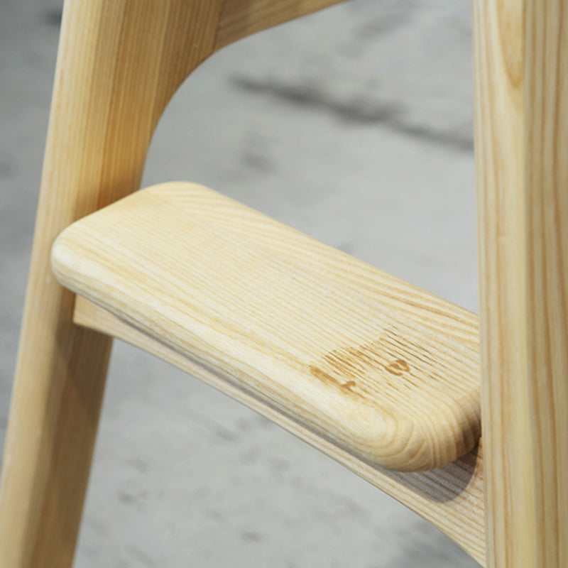 低い帯域装飾されたバースツール屋内スカンジナビアのソリッドウッドフレームバースツール