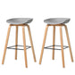 Contemporary Style Stool 4 Legs Wood Counter Stool for Home Use Grey 2 Piece Set Clearhalo 'Bar Furniture' 'Bar Stools' 'bar_stools' 'furn' 'furn_bar_stools' 'Furniture' 'Kitchen & Dining Furniture' 6263746