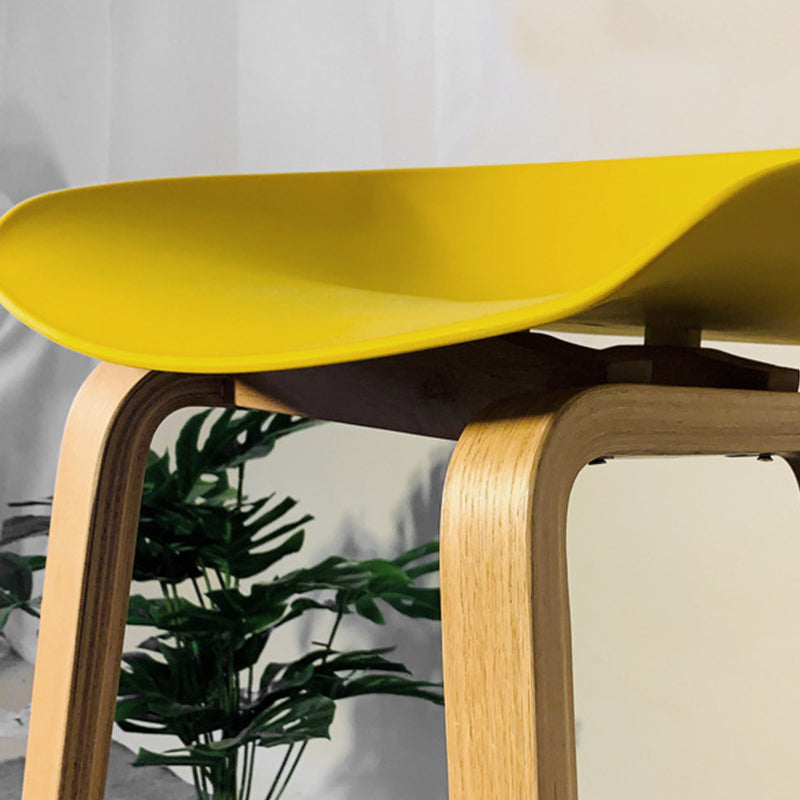 Contemporary Style Stool 4 Legs Wood Counter Stool for Home Use Clearhalo 'Bar Furniture' 'Bar Stools' 'bar_stools' 'furn' 'furn_bar_stools' 'Furniture' 'Kitchen & Dining Furniture' 6263748