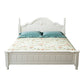 French Country Standard Bed Rubberwood and Pine Wood Panel Bed White