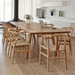 Natural Solid Wood Table Rectangular 4 Legs Table for Dining Room 70.9"L x 31.5"W x 29.5"H Without Chairs Clearhalo 'Dining Tables & Seating' 'Dining Tables' 'dining_table' 'furn' 'furn_dining_table' 'Furniture' 'Kitchen & Dining Furniture' 6266049
