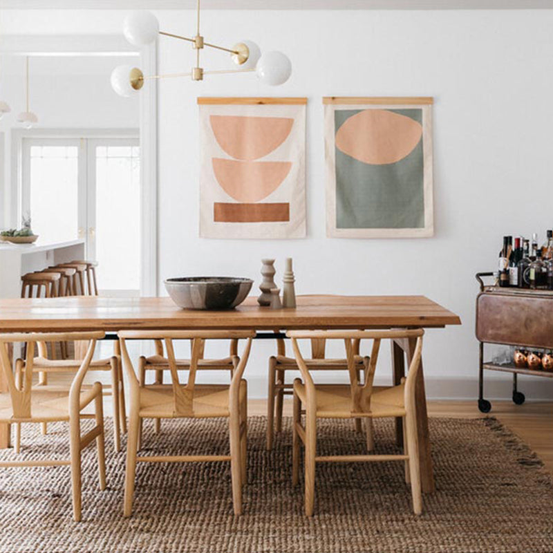 Natural Solid Wood Table Rectangular 4 Legs Table for Dining Room Clearhalo 'Dining Tables & Seating' 'Dining Tables' 'dining_table' 'furn' 'furn_dining_table' 'Furniture' 'Kitchen & Dining Furniture' 6266051