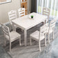 Rectangle Wood Table Contemporary Style Dining Table with 4 Legs White Without Chairs Clearhalo 'Dining Tables & Seating' 'Dining Tables' 'dining_table' 'furn' 'furn_dining_table' 'Furniture' 'Kitchen & Dining Furniture' 6266098