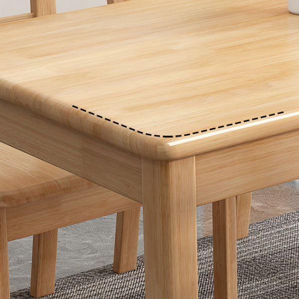 Rectangle Wood Table Contemporary Style Dining Table with 4 Legs Clearhalo 'Dining Tables & Seating' 'Dining Tables' 'dining_table' 'furn' 'furn_dining_table' 'Furniture' 'Kitchen & Dining Furniture' 6266101