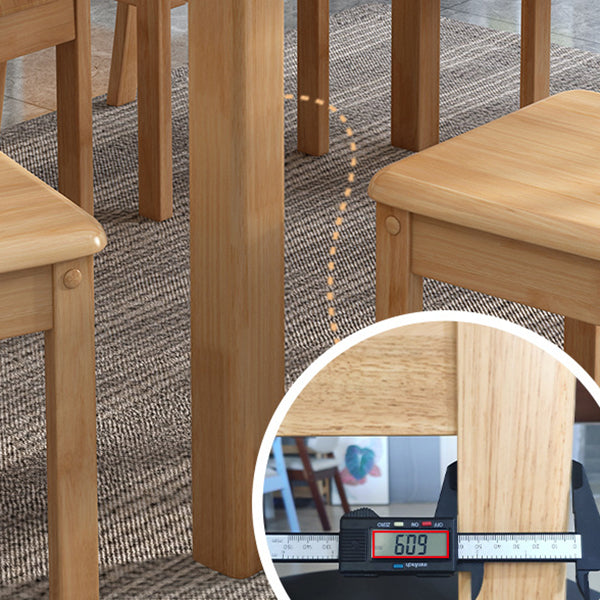 Rectangle Wood Table Contemporary Style Dining Table with 4 Legs Clearhalo 'Dining Tables & Seating' 'Dining Tables' 'dining_table' 'furn' 'furn_dining_table' 'Furniture' 'Kitchen & Dining Furniture' 6266102