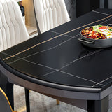 Mesa plegable extensible contemporánea, mesa base de madera maciza para comedor