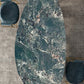 Sintered Stone Home Desk Luxury Oval Shape Fixed Table for Dining Room Clearhalo 'Dining Tables & Seating' 'Dining Tables' 'dining_table' 'furn' 'furn_dining_table' 'Furniture' 'Kitchen & Dining Furniture' 6266155