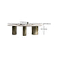 Sintered Stone Home Desk Luxury Oval Shape Fixed Table for Dining Room Clearhalo 'Dining Tables & Seating' 'Dining Tables' 'dining_table' 'furn' 'furn_dining_table' 'Furniture' 'Kitchen & Dining Furniture' 6266163