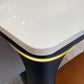 Rectangle Home Fixed Table Industrial Sintered Stone Dining Table Clearhalo 'Dining Tables & Seating' 'Dining Tables' 'dining_table' 'furn' 'furn_dining_table' 'Furniture' 'Kitchen & Dining Furniture' 6266169