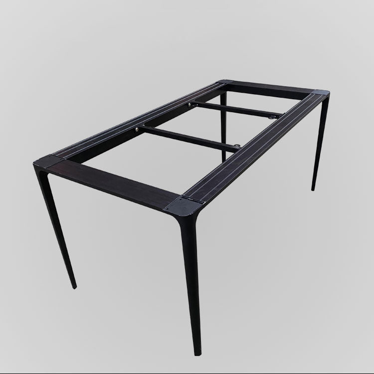 Rectangle Home Fixed Table Industrial Sintered Stone Dining Table Clearhalo 'Dining Tables & Seating' 'Dining Tables' 'dining_table' 'furn' 'furn_dining_table' 'Furniture' 'Kitchen & Dining Furniture' 6266172