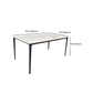 Rectangle Home Fixed Table Industrial Sintered Stone Dining Table Clearhalo 'Dining Tables & Seating' 'Dining Tables' 'dining_table' 'furn' 'furn_dining_table' 'Furniture' 'Kitchen & Dining Furniture' 6266176