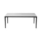 Industrial Sintered Stone Kitchen Table Rectangle Fixed Dining Room Desk Black-Gray Without Chairs Clearhalo 'Dining Tables & Seating' 'Dining Tables' 'dining_table' 'furn' 'furn_dining_table' 'Furniture' 'Kitchen & Dining Furniture' 6266199