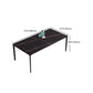 Industrial Sintered Stone Kitchen Table Rectangle Fixed Dining Room Desk Clearhalo 'Dining Tables & Seating' 'Dining Tables' 'dining_table' 'furn' 'furn_dining_table' 'Furniture' 'Kitchen & Dining Furniture' 6266228