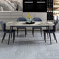 Home Sintered Stone Kitchen Table Industrial Rectangle Fixed Dining Desk Clearhalo 'Dining Tables & Seating' 'Dining Tables' 'dining_table' 'furn' 'furn_dining_table' 'Furniture' 'Kitchen & Dining Furniture' 6266247