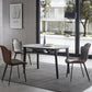 Slate and Wood Table Modern Minimalist Home Retractable Round Dining Table 59.1"L x 59.1"W x 29.5"H Extension Without Chairs Clearhalo 'Dining Tables & Seating' 'Dining Tables' 'dining_table' 'furn' 'furn_dining_table' 'Furniture' 'Kitchen & Dining Furniture' 6266336