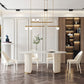 Luxury Double Pedestal Dining Table Oval Sintered Stone Kitchen Desk