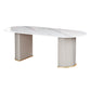 Slate and Metal Table Modern Minimalist Home Oval Dining Table