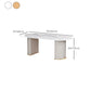 Slate and Metal Table Modern Minimalist Home Oval Dining Table