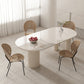 Slate and Metal Table Modern Minimalist Home White Dining Table