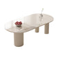 Slate and Metal Table Modern Minimalist Home White Dining Table