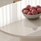 Slate and Metal Table Modern Minimalist Home White Dining Table