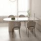 Slate and Metal Table Modern Minimalist Home White Dining Table