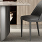 Luxury Double Pedestal Dining Table Sintered Stone Fixed Home Desk