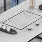Tafel van leisteen en metaal Glam Style Simple Home rechthoekige eettafel