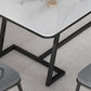 Tafel van leisteen en metaal Glam Style Simple Home rechthoekige eettafel