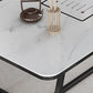 Tafel van leisteen en metaal Glam Style Simple Home rechthoekige eettafel