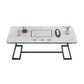 Tafel van leisteen en metaal Glam Style Simple Home rechthoekige eettafel