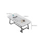 Tafel van leisteen en metaal Glam Style Simple Home rechthoekige eettafel