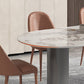 Mesa de cocina Simplicity Mesa de comedor con pedestal doble de piedra sinterizada