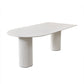 White Home Simplicity Fixed Table Sintered Stone Dining Room Desk
