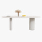 White Home Simplicity Fixed Table Sintered Stone Dining Room Desk