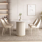 Oval Contemporary Dining Table Sintered Stone Home Fixed Desk