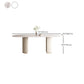 Oval Contemporary Dining Table Sintered Stone Home Fixed Desk