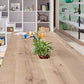 Wooden Trestle Base Dining Table Mid-Century Rectangle Kitchen Desk