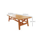 Wooden Trestle Base Dining Table Mid-Century Rectangle Kitchen Desk