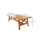 Wooden Trestle Base Dining Table Mid-Century Rectangle Kitchen Desk