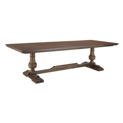 Mid-Century Modern Dining Table Rectangle Wooden Trestle Base Kitchen Table Without Chairs Clearhalo 'Dining Tables & Seating' 'Dining Tables' 'dining_table' 'furn' 'furn_dining_table' 'Furniture' 'Kitchen & Dining Furniture' 6266635