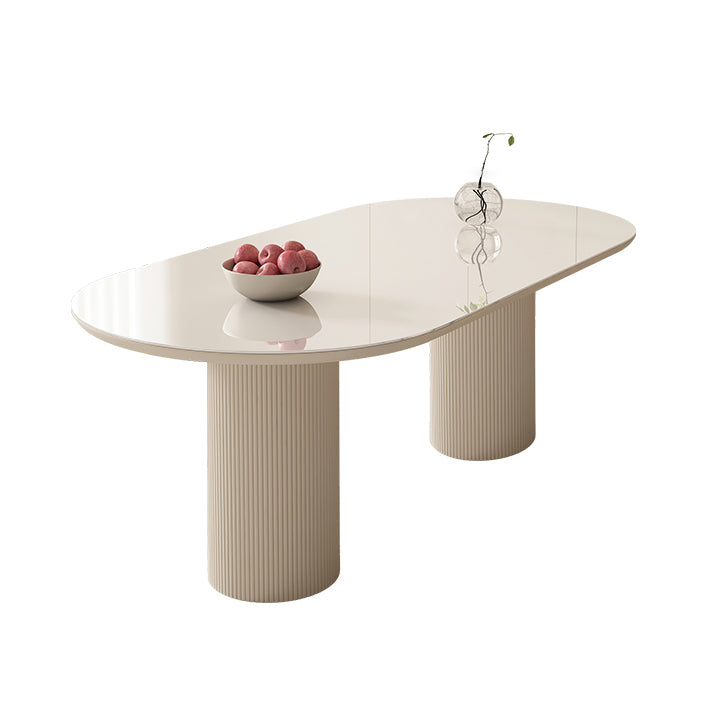 Metal and Slate Table Modern Minimalist Home Wood Base Dining Table Clearhalo 'Dining Tables & Seating' 'Dining Tables' 'dining_table' 'furn' 'furn_dining_table' 'Furniture' 'Kitchen & Dining Furniture' 6266653