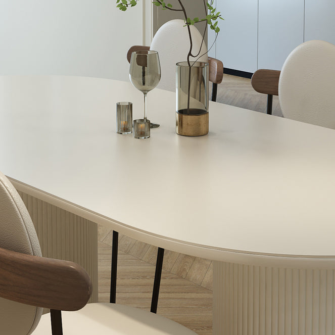 Metal and Slate Table Modern Minimalist Home Wood Base Dining Table Clearhalo 'Dining Tables & Seating' 'Dining Tables' 'dining_table' 'furn' 'furn_dining_table' 'Furniture' 'Kitchen & Dining Furniture' 6266654