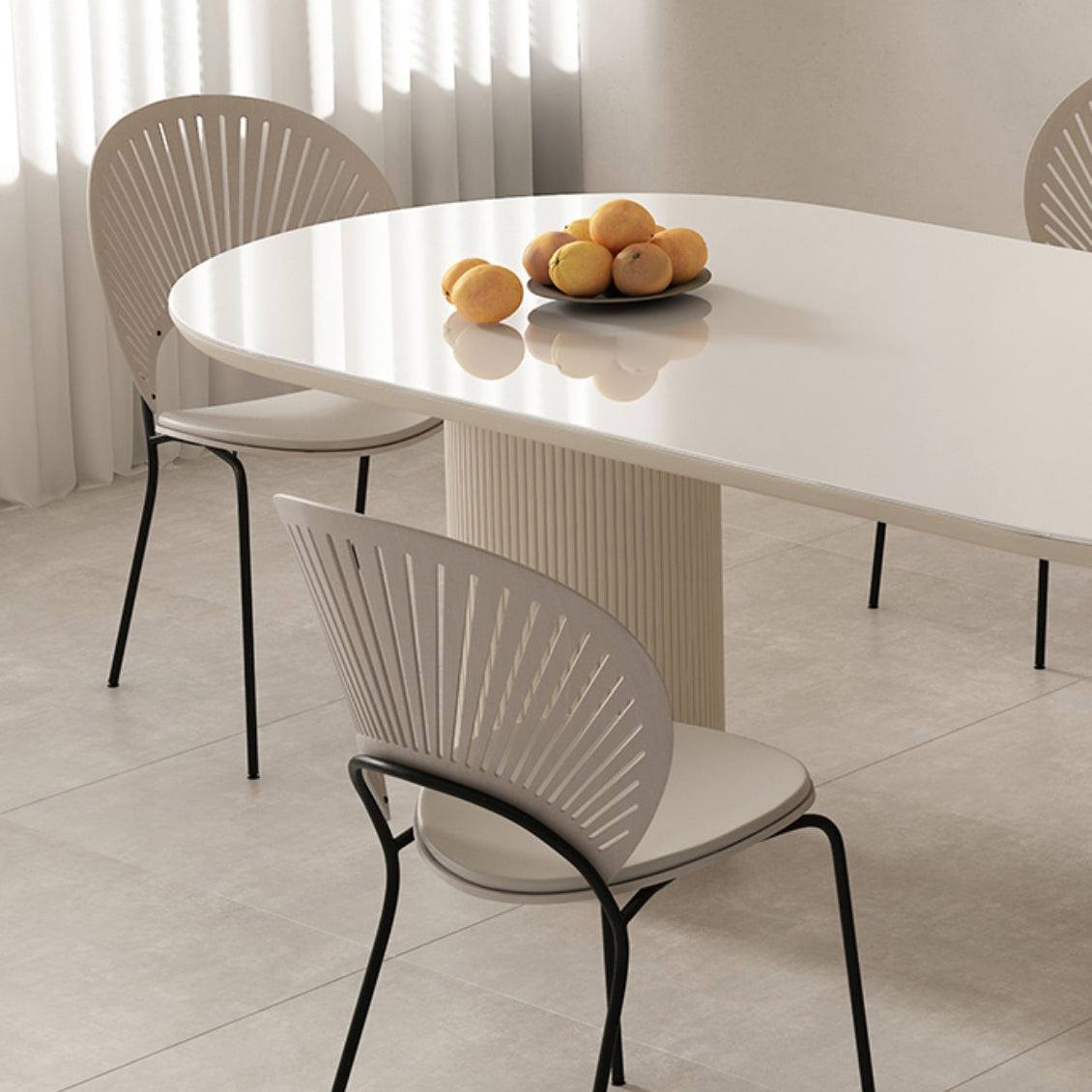 Metal and Slate Table Modern Minimalist Home Wood Base Dining Table Clearhalo 'Dining Tables & Seating' 'Dining Tables' 'dining_table' 'furn' 'furn_dining_table' 'Furniture' 'Kitchen & Dining Furniture' 6266656