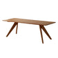 Rectangle Solid Wood Fixed Table Mid-Century Solid Wood Dining Room Table 78.7"L x 31.5"W x 29.5"H Without Chairs Clearhalo 'Dining Tables & Seating' 'Dining Tables' 'dining_table' 'furn' 'furn_dining_table' 'Furniture' 'Kitchen & Dining Furniture' 6266673