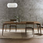 Mid-Century Modern Dining Table Solid Wood Kitchen Fixed Desk