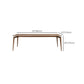 Mid-Century Modern Dining Table Solid Wood Kitchen Fixed Desk