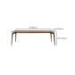 Mid-Century Modern Dining Table Solid Wood Kitchen Fixed Desk
