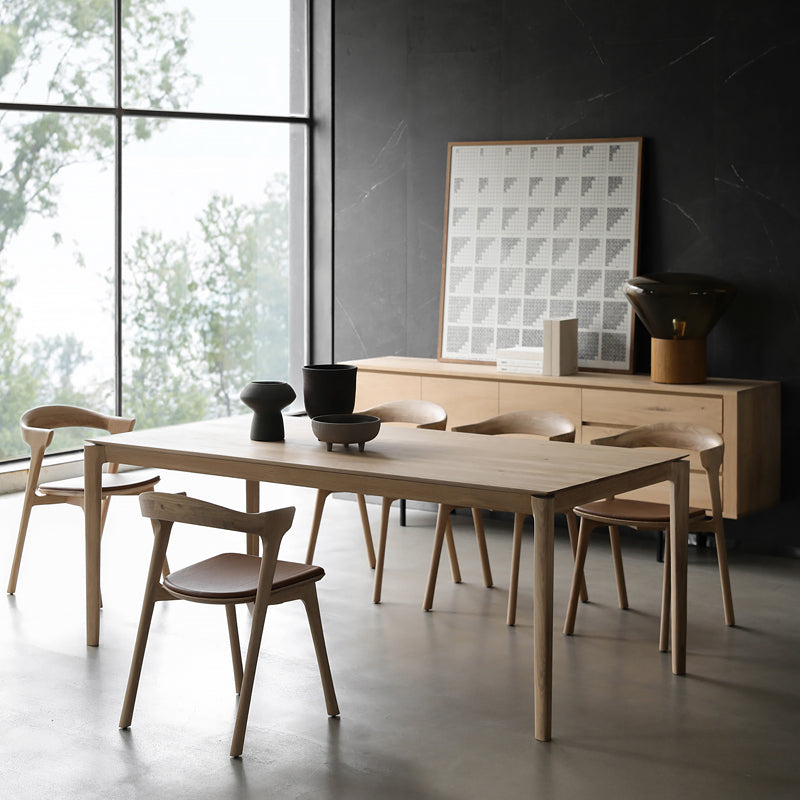 Rectangle Solid Wood Dining Table Mid-Century Modern Kitchen Desk 63"L x 27.6"W x 29.5"H Without Chairs Clearhalo 'Dining Tables & Seating' 'Dining Tables' 'dining_table' 'furn' 'furn_dining_table' 'Furniture' 'Kitchen & Dining Furniture' 6266704