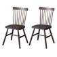 Traditional Side Chair Wood Slat Back Dining Room Chair for Kitchen